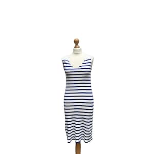 Jean Paul Gaultier Vintage Gestreiftes Kleid Größe M