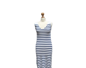 Jean Paul Gaultier vintage gestreepte jurk maat M