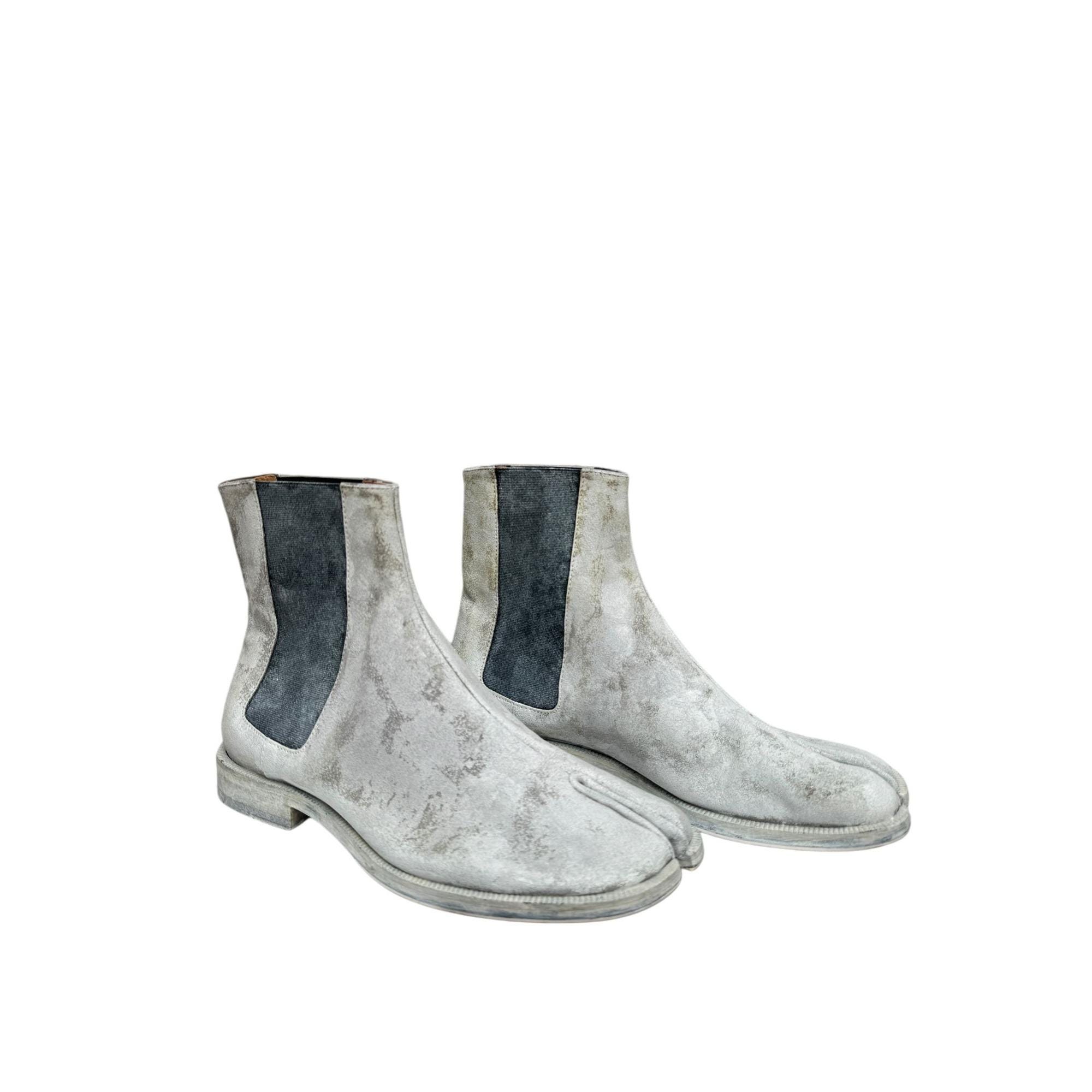 Maison Margiela Painted Chelsea Tabi Boots White Size EU 40 Men US