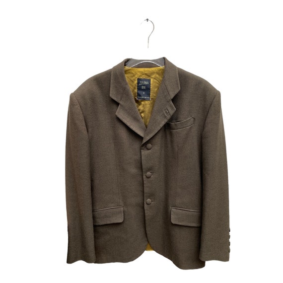 Jean Paul Gaultier, Jean Paul Gaultier Vintage 90s Kaki Wool Jacket Size 50 / L