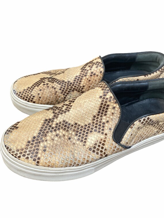 Celine Python Slip On Sneakers  Size 38 1/2  US 8… - image 5