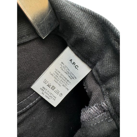 A.P.C. Petit New Standard Black Denim Jeans Size 32 Slim Fit APC Etsy