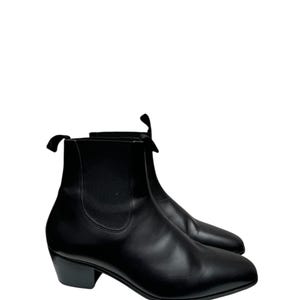 Sandro Black Cuban Heels Boots Size 42 / 8.5 US