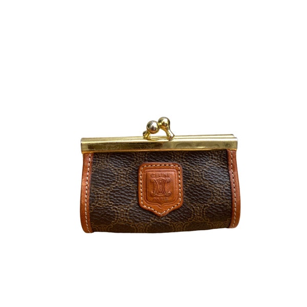 Celine Brown leather coin purse bag
