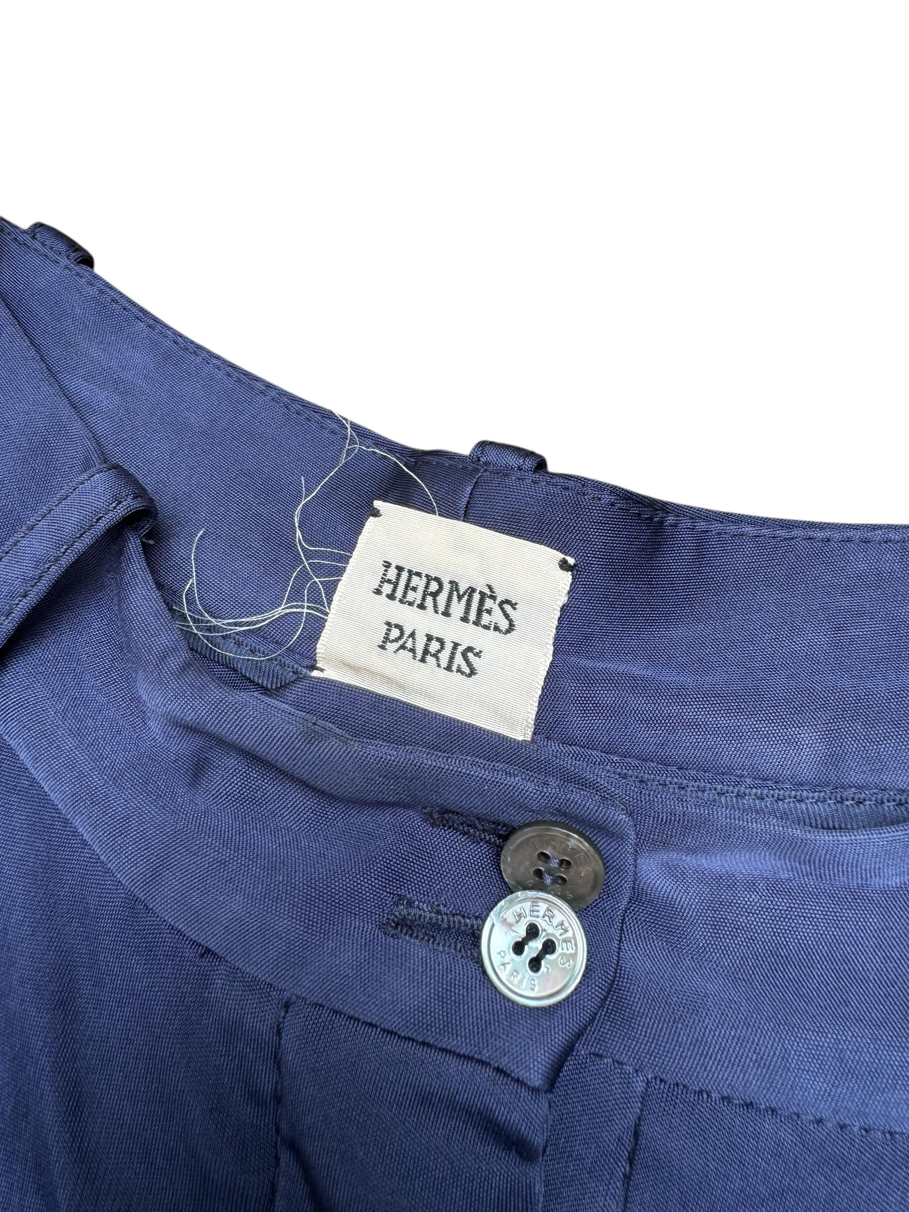 Hermes by Jean Paul Gaultier Navy 3/4 Length Pants - Etsy