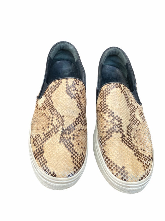 Celine Python Slip On Sneakers  Size 38 1/2  US 8… - image 7