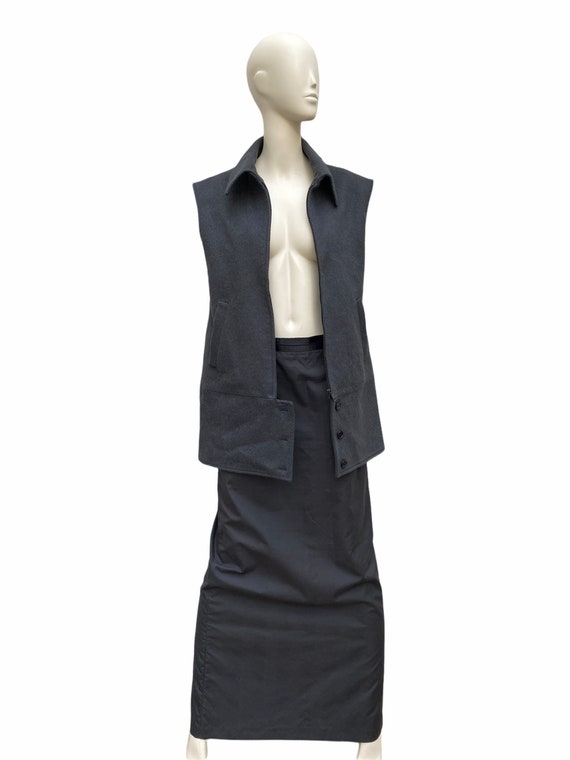 Martin Margiela FW 2002 Dark Green / Greyish Wool Vest Martin Margiela FW 2002 Dark Green / Greyish Wool Vest