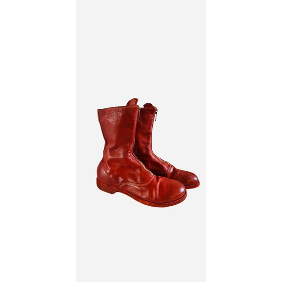 Guidi 310 Red Leather Boots Size 38 Women US 8