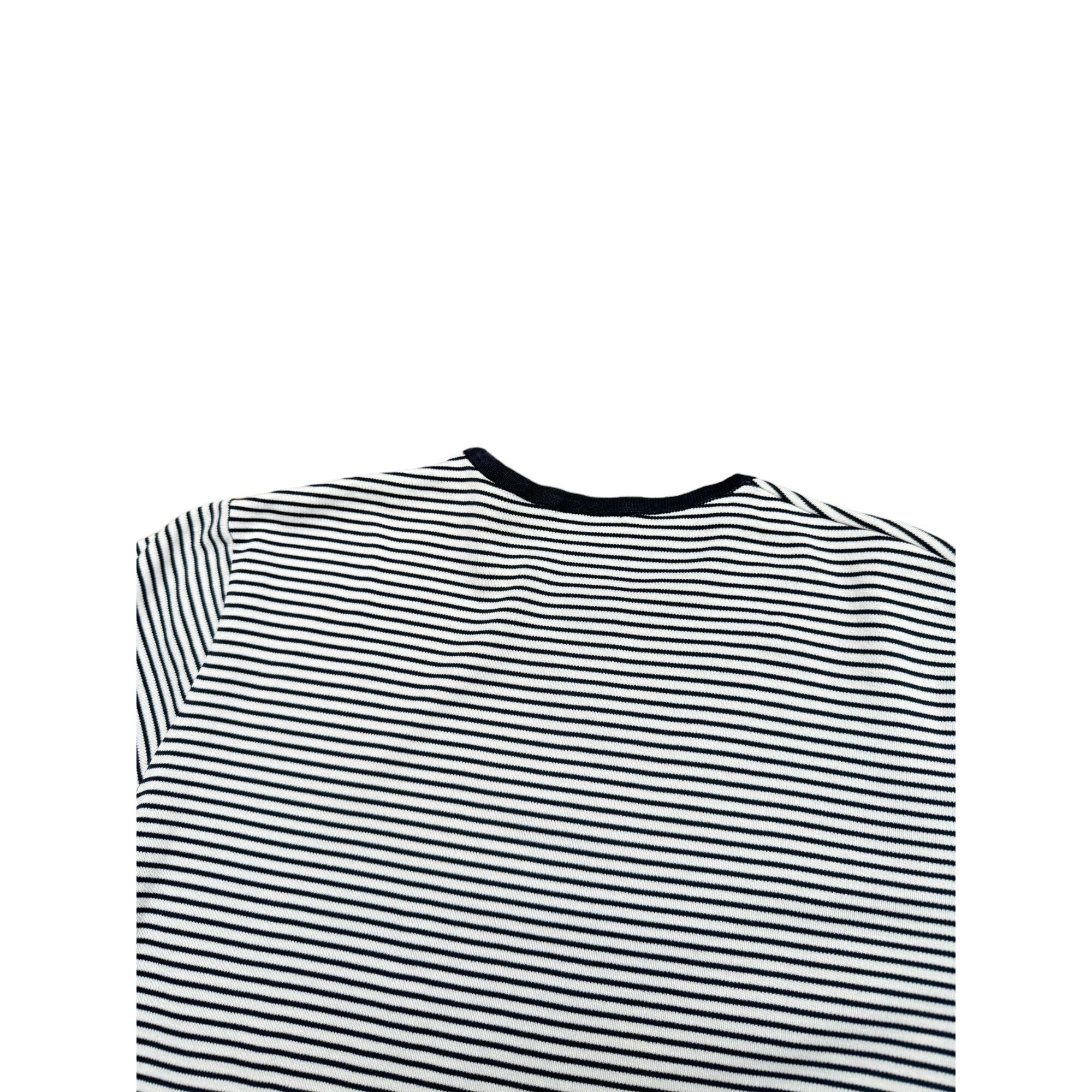 Yves Saint Laurent Vintage 1970S Striped 3/4 Sleeves Top Size S