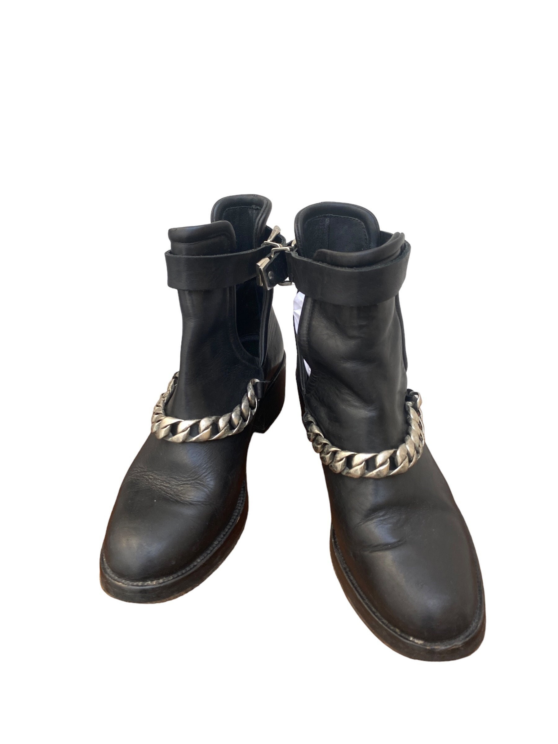 Sandro white cheap boots