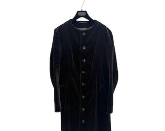 Yohji Yamamoto Abrigo de pana marrón Mujer talla 4 / M