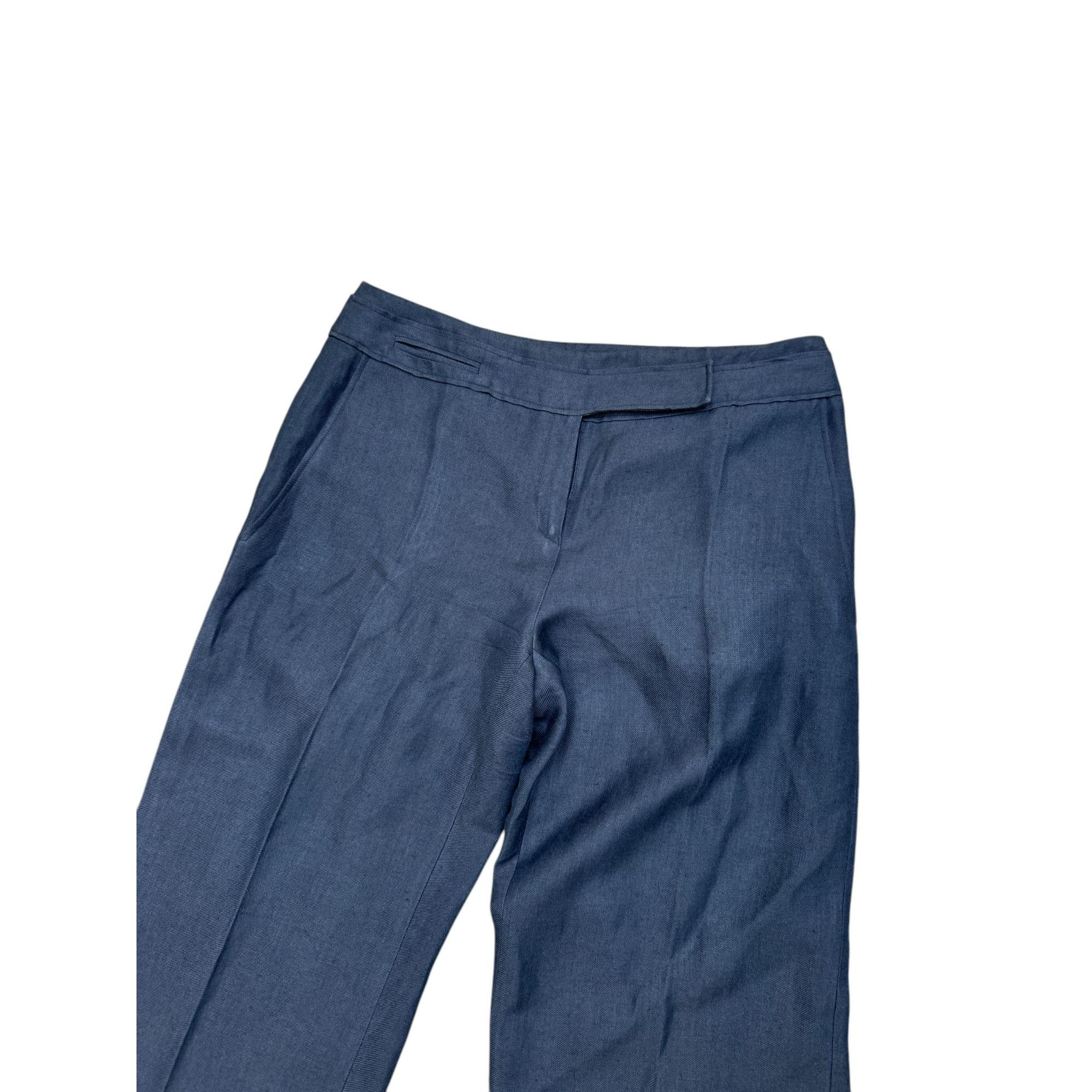 Kenzo Gray Wool Wide Pants Size 42 US 32