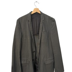 Martin Margiela Spring Summer 2004 Gray Cotton Blazer Jacket Size S 46