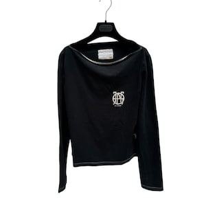 Jean Paul Gaultier Vintage Black Cotton Longsleeves  Size M