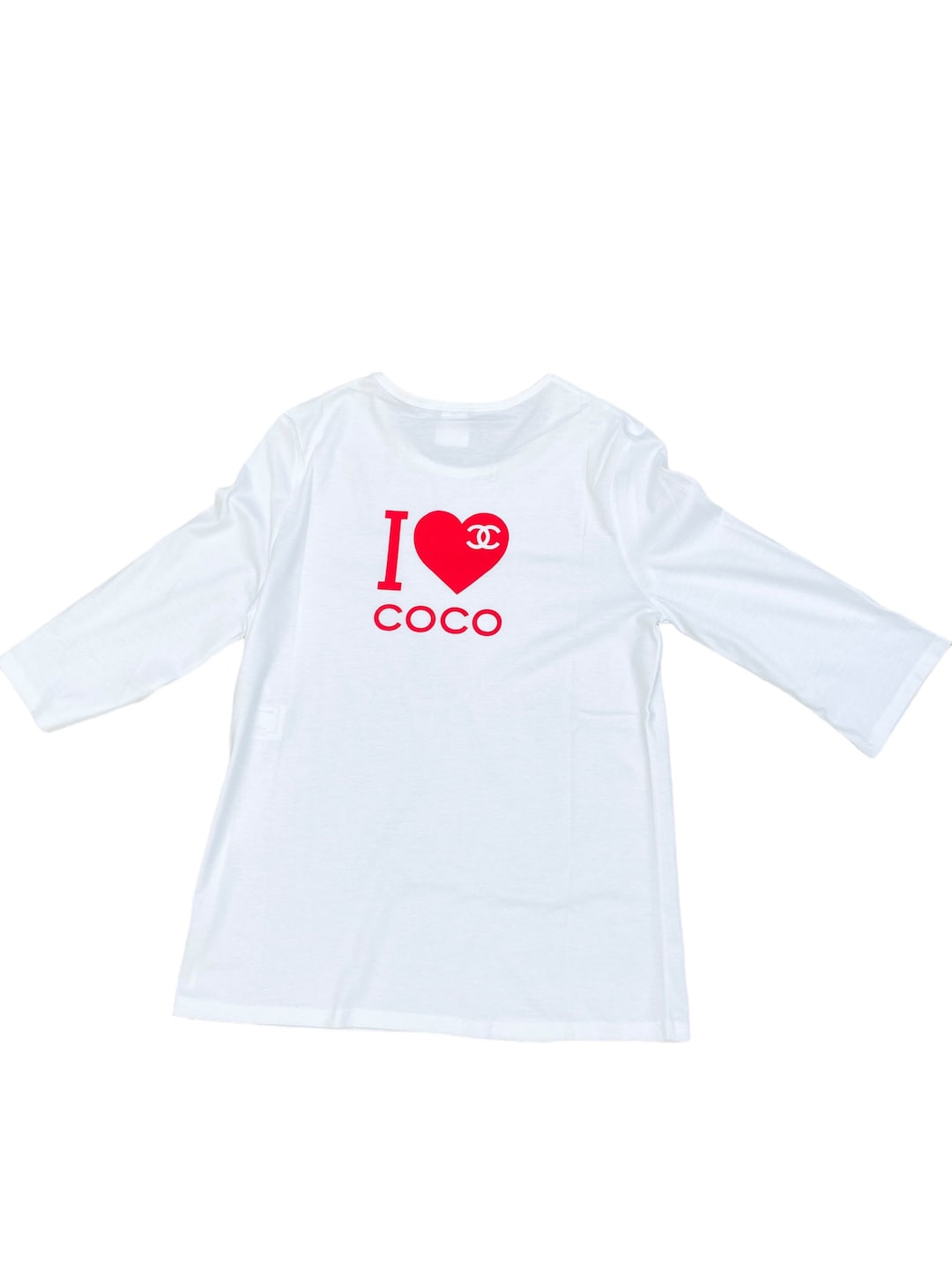 Chanel “I Love Coco Chanel” 3/4 Sleeves T-shirt Size S - Etsy