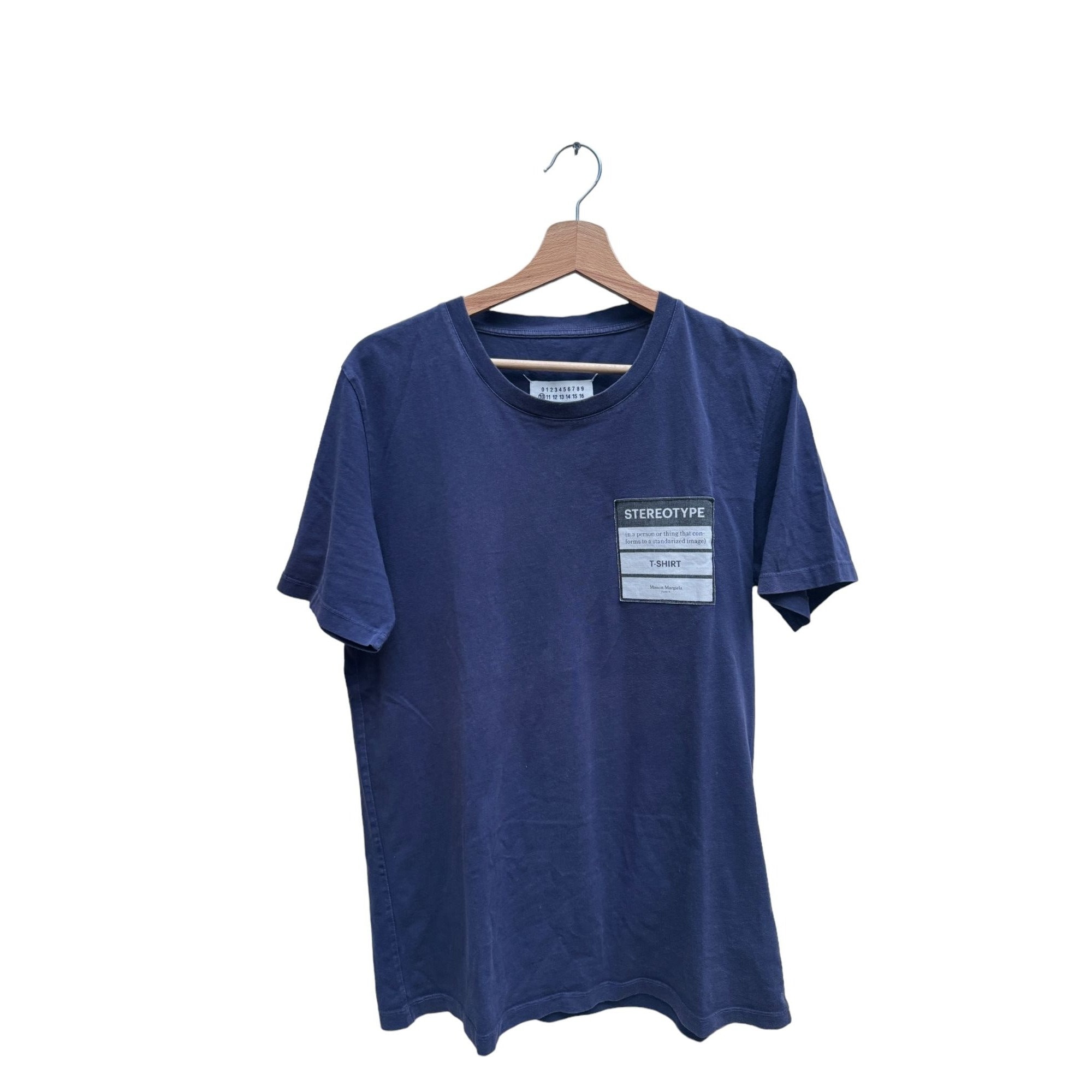 Maison Margiela Navy Stereotype T-shirt Size 48 / M - Etsy