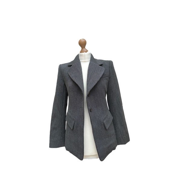 Hermès, Hermes Grey Wool blazer Jacket Size 36 / S