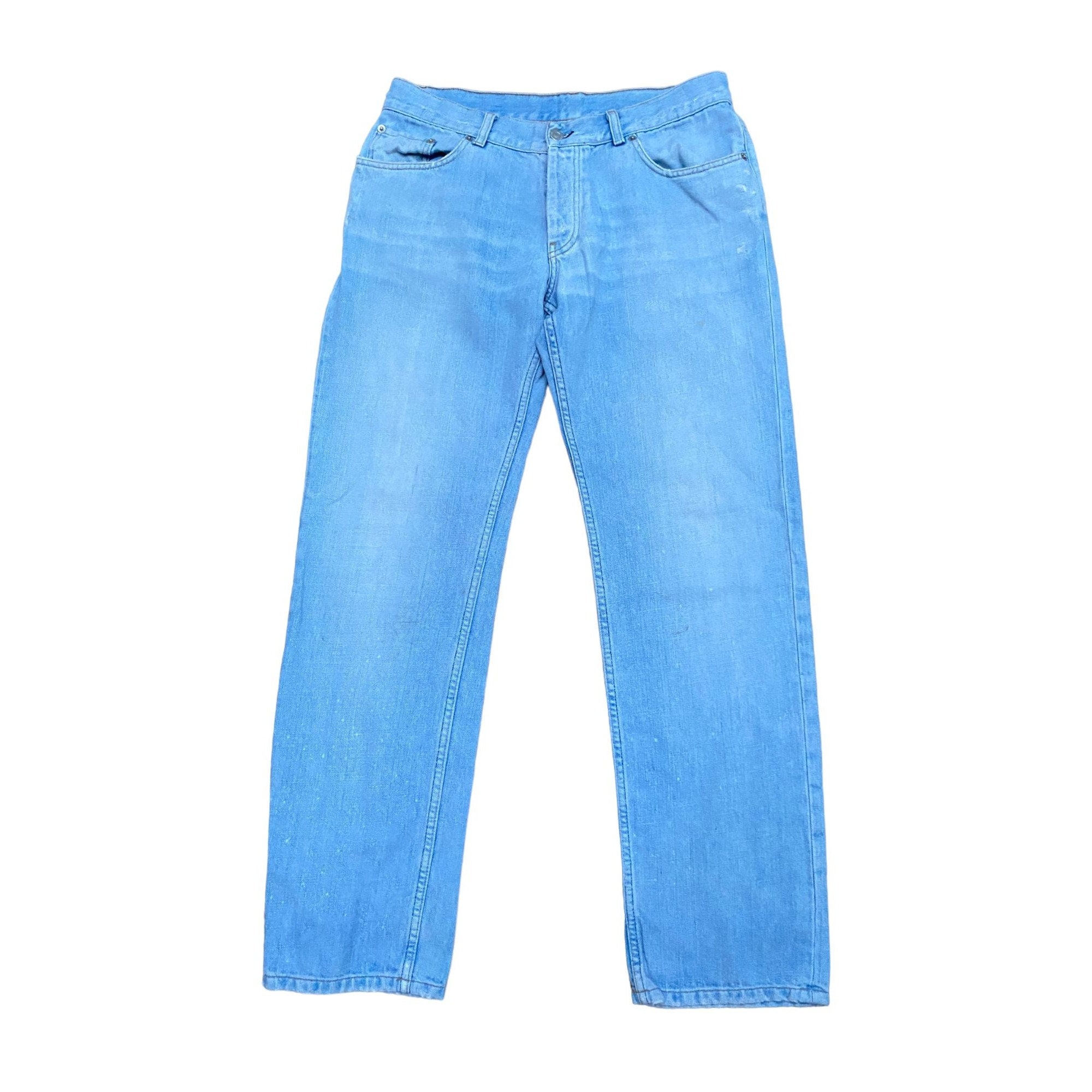 Helmut Lang Vintage Lightwash Blue Denim Jeans Size 34 Fits