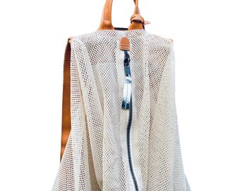 Raf Simons X Eastpak Mesh Beige Backpack Big Size - Etsy