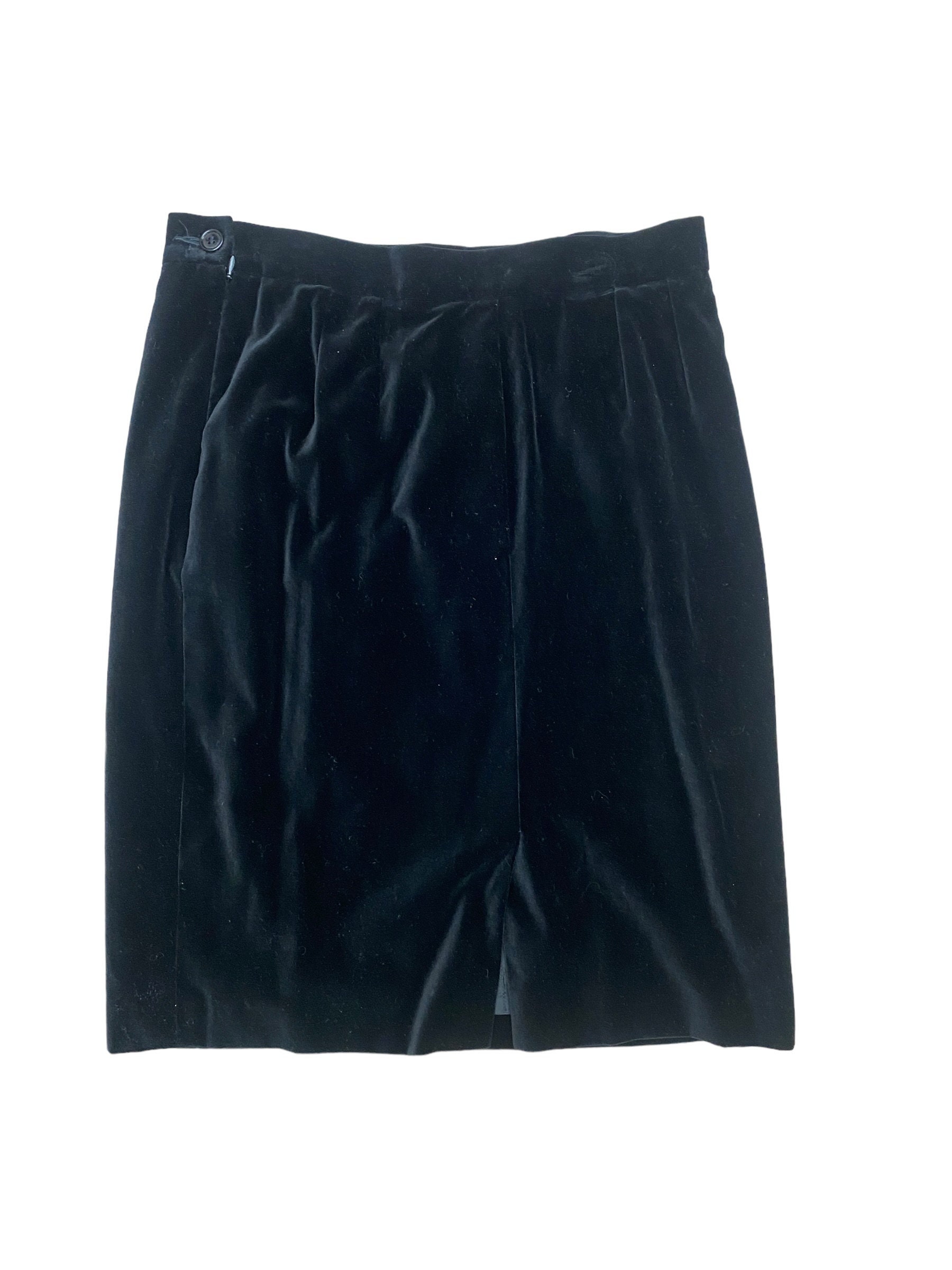 Garderobe intellectueel scheuren Yves Saint Laurent Vintage Black Velvet Skirt - Etsy