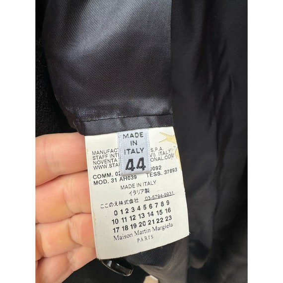 Maison Martin Margiela FW 2009 Black Double Breasted Wool Coat