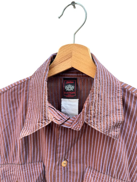 Jean Paul Gaultier Vintage Striped Button up Shirt Size Men S