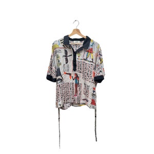 Jean Paul Gaultier Top vintage in seta egiziana taglia M unisex