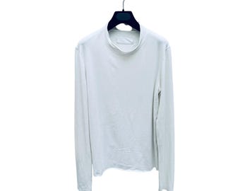 Jersey de cuello alto blanco Martin Margiela otoño-invierno 1998 talla M