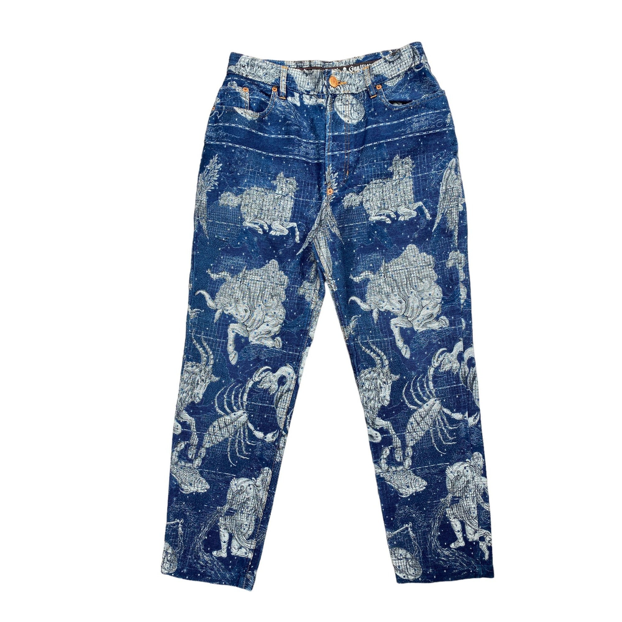 ジャケット・アウター Jean Paul Gaultier 1994 zodiacpattern90s Jean Paul Gaultier AW 1994 Dragon Jacquard Denim Jacket