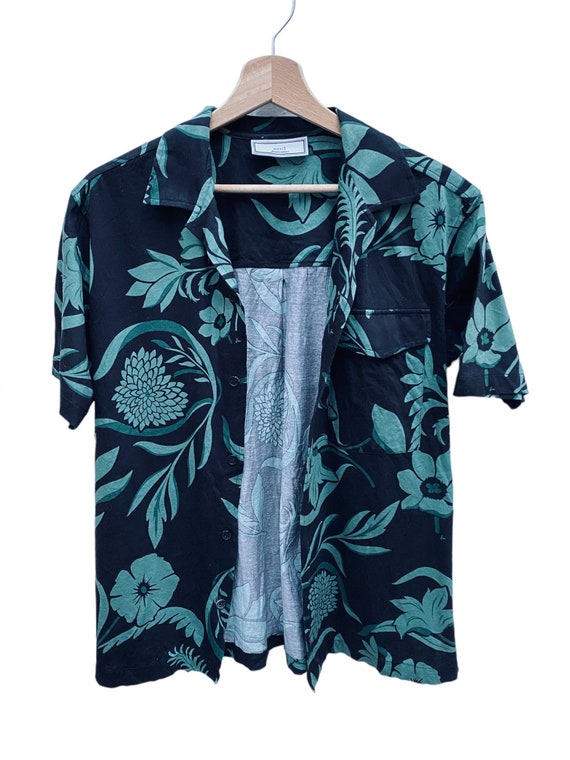 AMI, Ami Green / Black Hawaiian Shirt