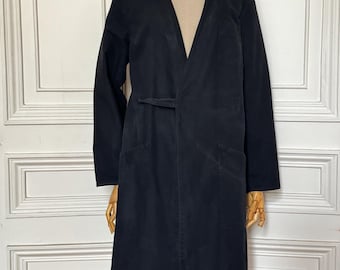 Bata de laboratorio negra Martin Margiela 1999, talla 44 M