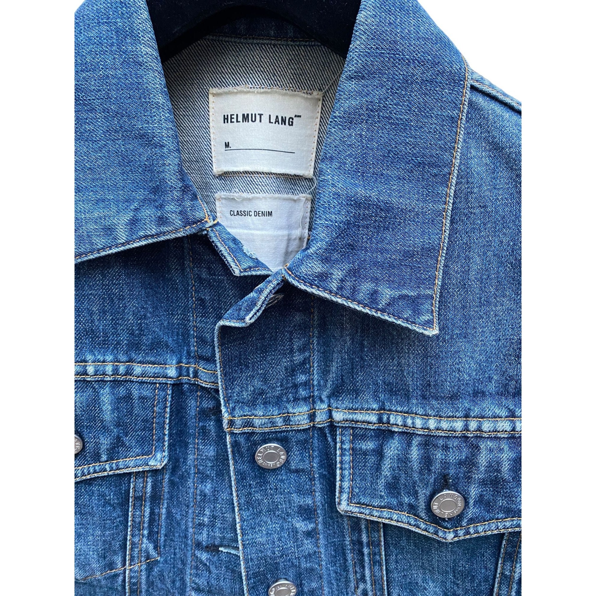 Helmut Lang Blue Denim Jacket Size 40 Fits S - Etsy