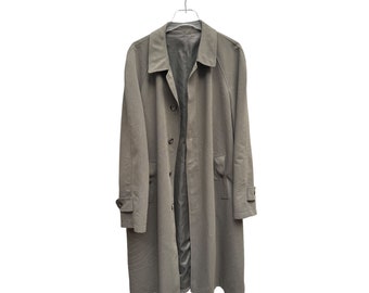 Yves Saint Laurent Vintage Khaki Mac Coat Size L Unisex