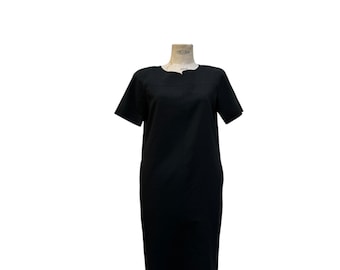 Czarna wełniana sukienka Balenciaga Vintage Rozmiar 38 / M