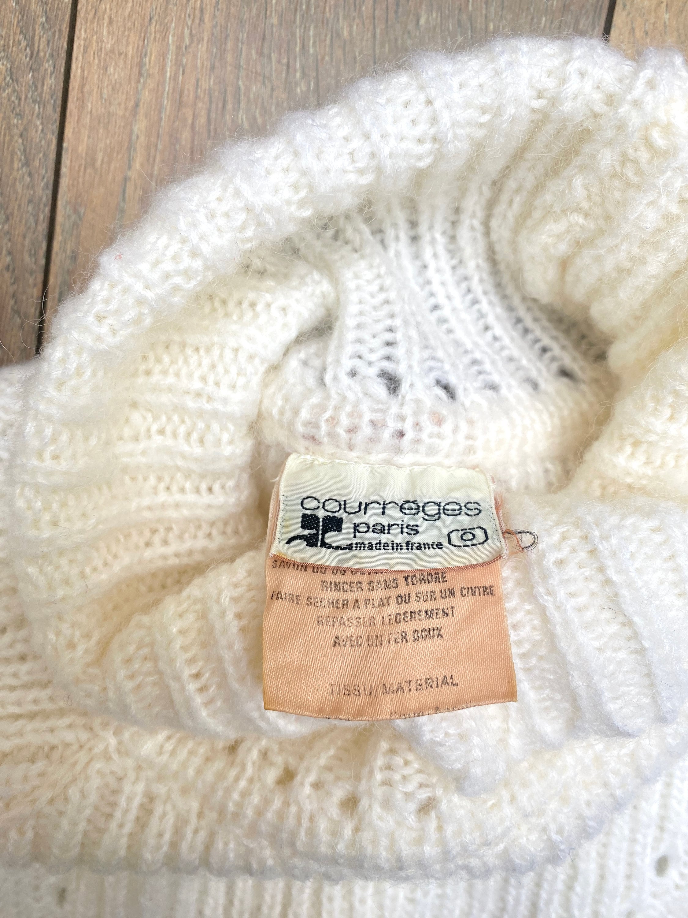 courrèges - vintage rib knit REEDITION RIB KNIT MOCKNECK SWEATER - courrèges