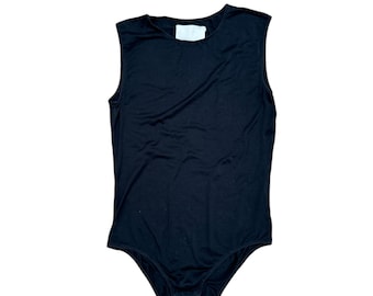 Martin Margiela zwarte bodysuit uit de jaren 2000, maat IT 40 EU 36 US 6 Small