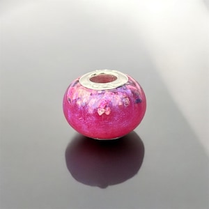Ashes/Cremation Memorial Keepsake Bead Charm- Fits Pandora/Troll bead style Bracelets Orchid