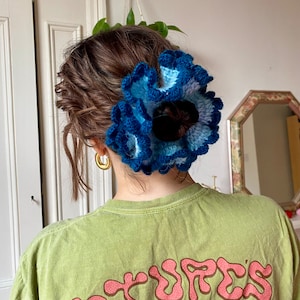 PDF Pattern: Crochet Mega Ruffle Scrunchie Pattern by Druzy Crochet