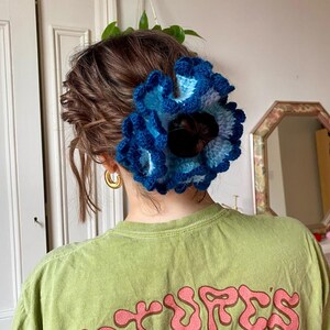 Crochet Mega Ruffle Scrunchie Pattern (PDF Pattern) image 8