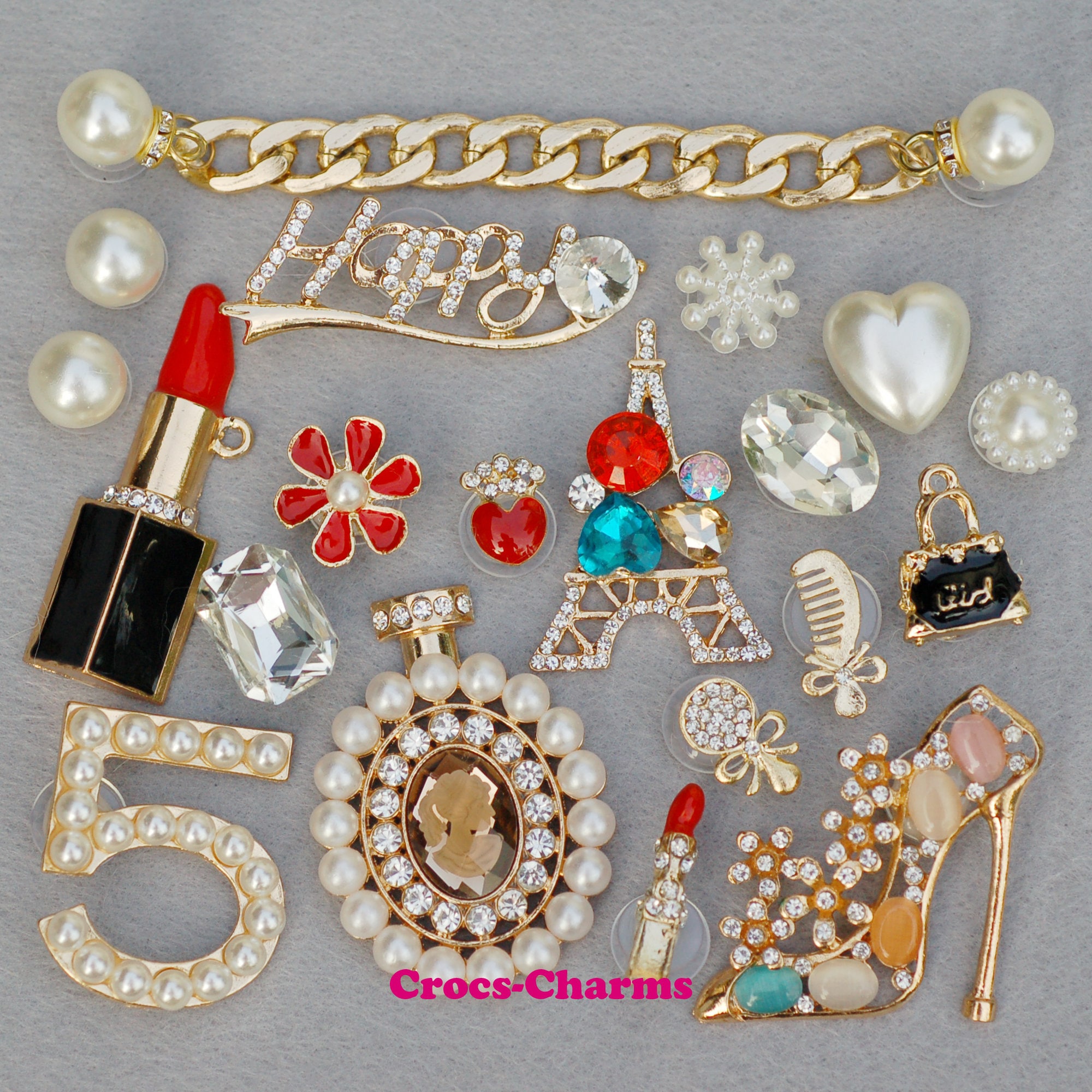 Chanel Themed Croc Charms – bamvanityboutique