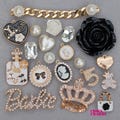 20 pcs Shoe charms for Croc Bling Crown Bear Chain set 63229 product logo