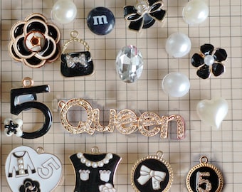 17 pcs  Shoe charms for Croc Bling Queen "5" set 63104