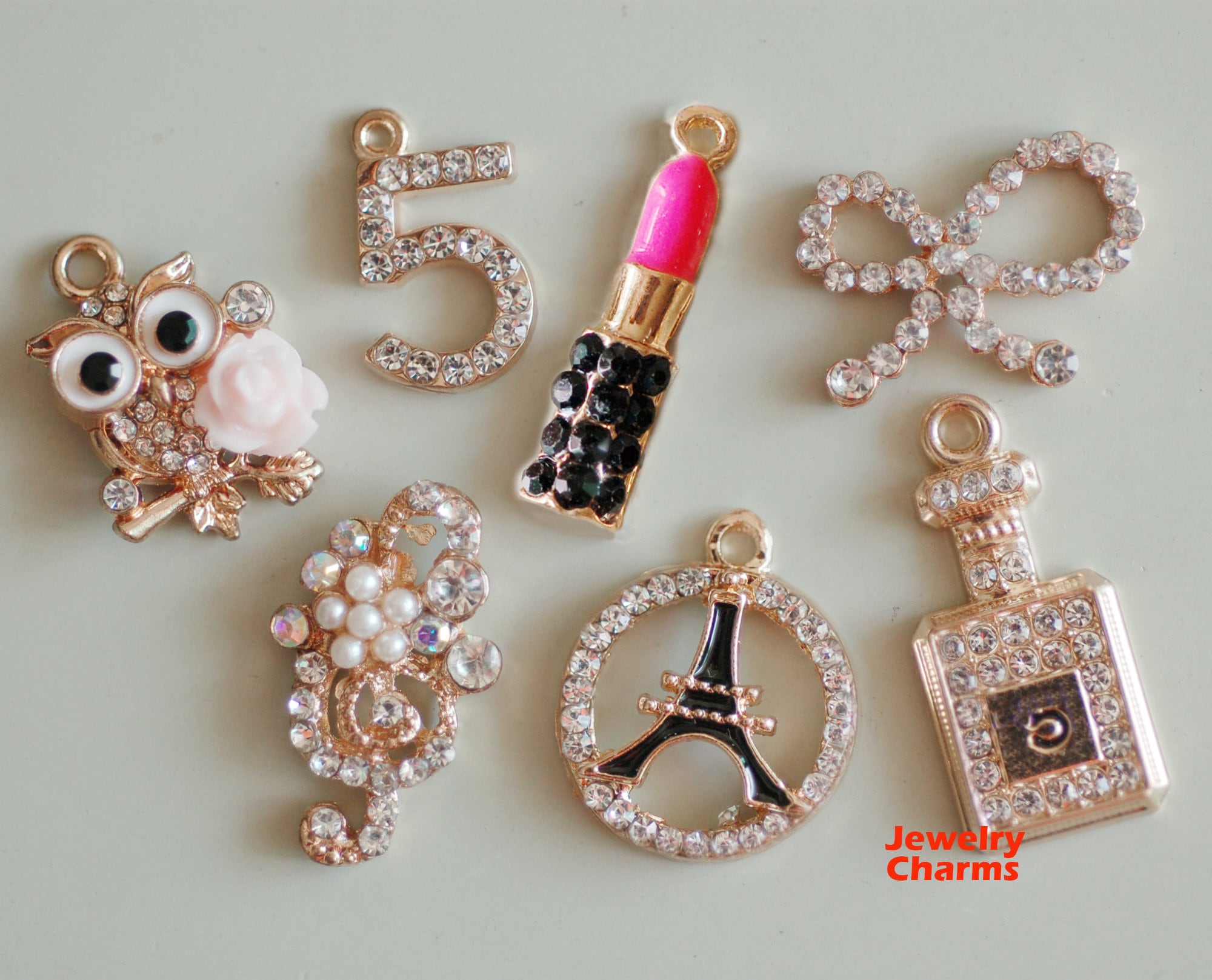 Pearl Charms for Bracelets, Jewelry Making Charms, Wholesale Mixed Charms,  Bangle Charms, Bulk Charms, USA Charm Vendor 