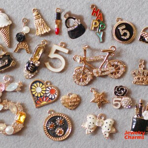 21 Pcs Jewellery Charms for bangles  Alloy Bracelets Pendants on Sale 01988