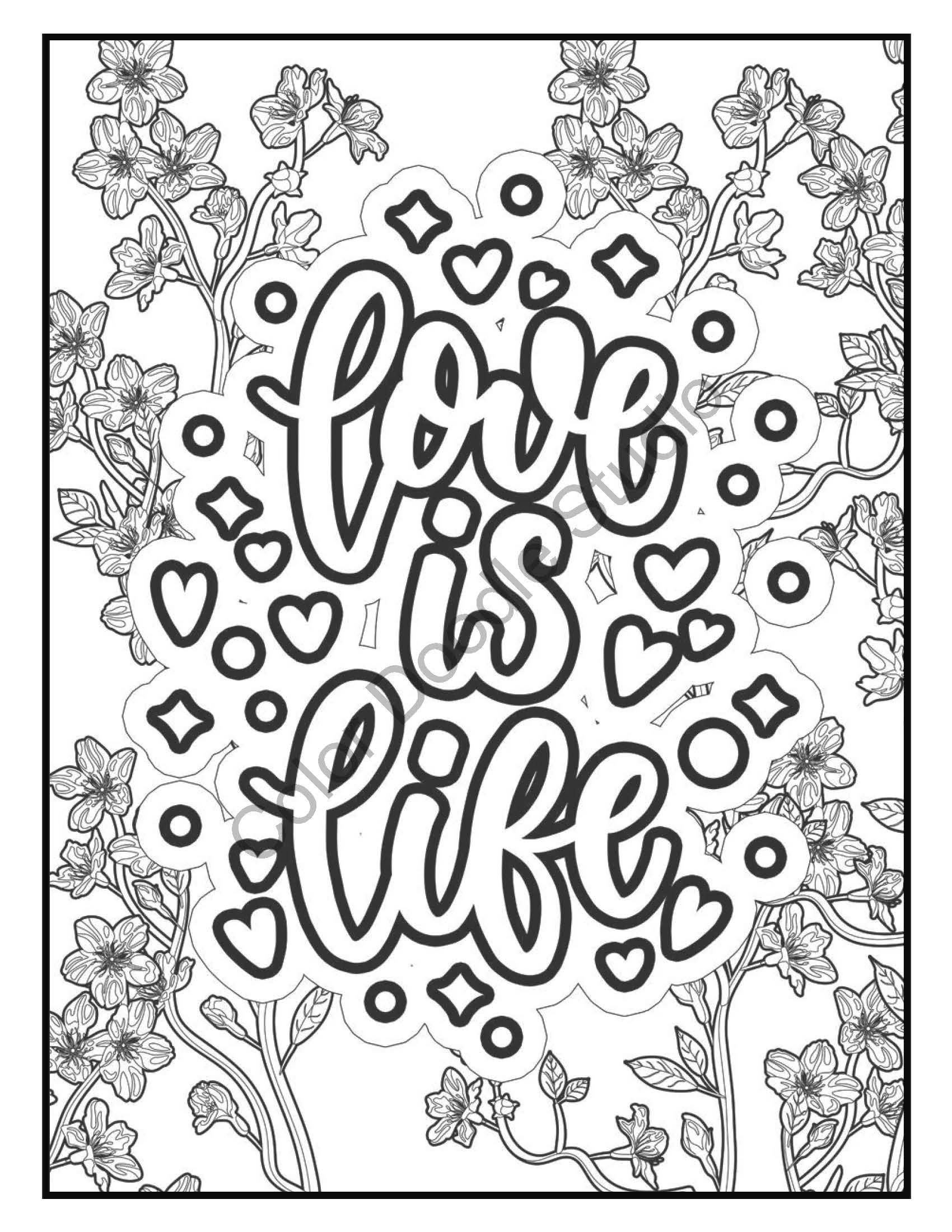 So In Love Vol. 4 Coloring Pages Downloadable Printable | Etsy