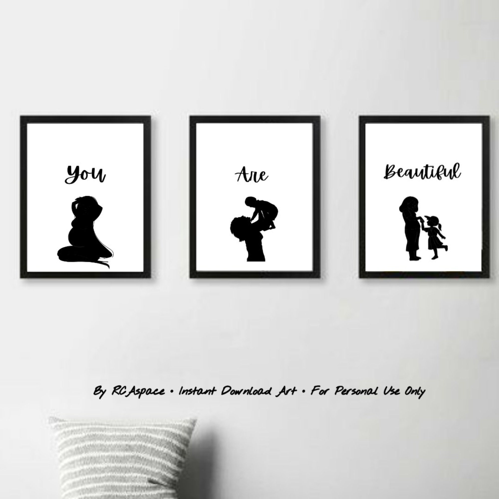 Personalized Wall Art for Mother and daughter Mom gift from Etsy
