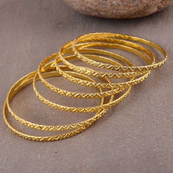 Gold Filled Bangle Etsy