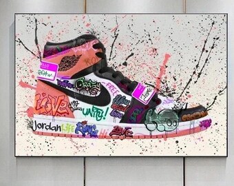 Nike Graffiti Etsy