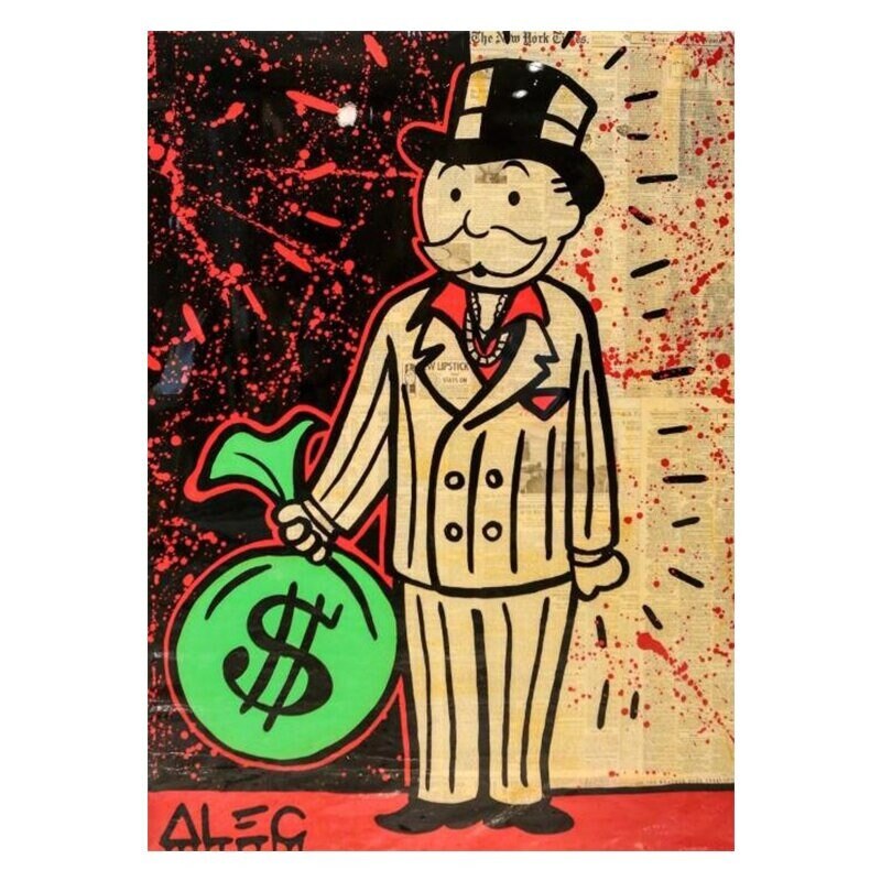 Vintage Mr Monopoly Man Poster Monopoly Poster Monopoly | Etsy