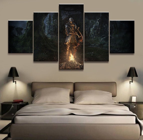 Knight Dark Souls Video Game Poster Dark Souls 3 Wall Art Etsy